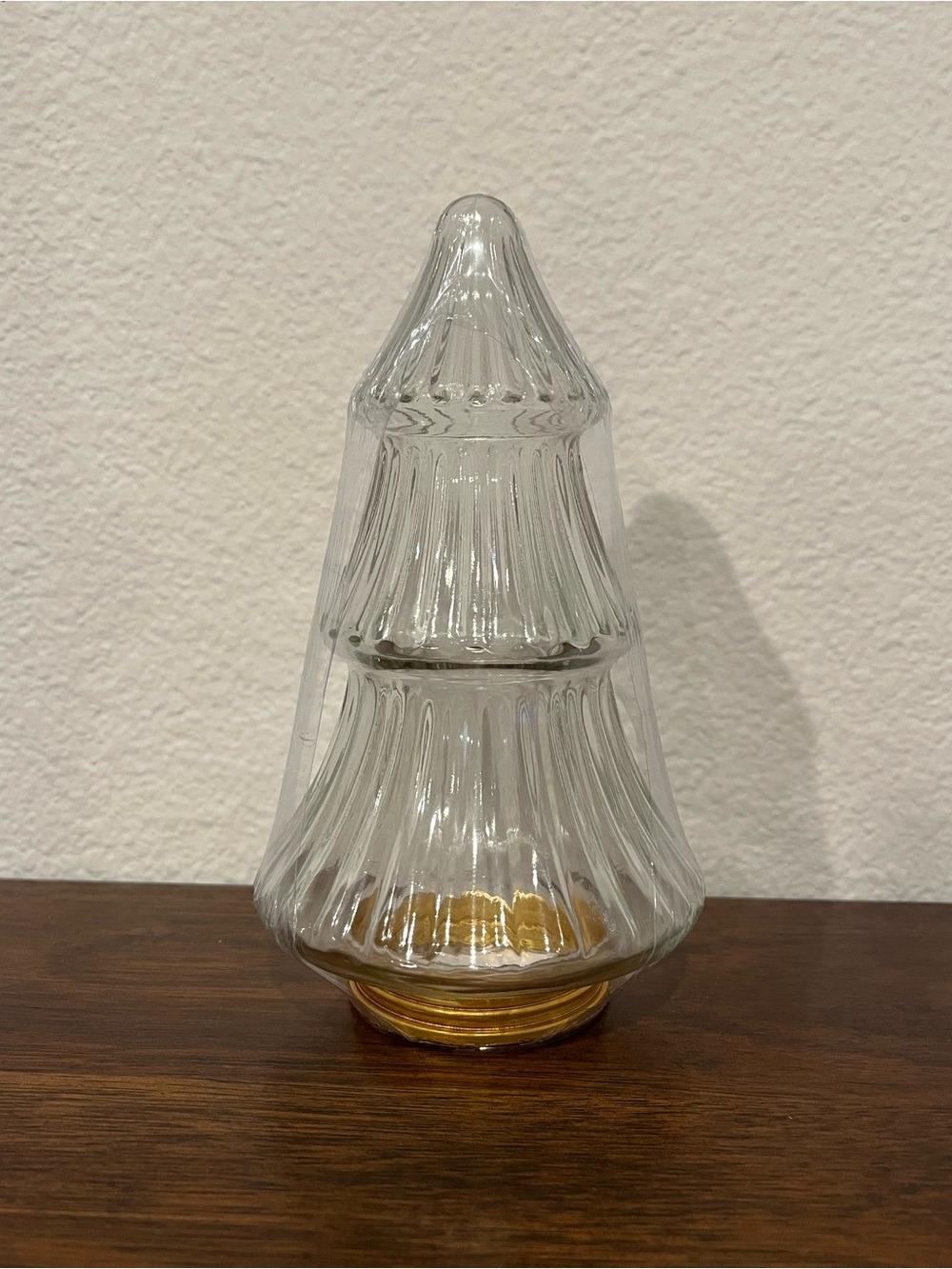 Target Bullseye Playground Fluted Glass Christmas Tree – Gold Base 2023